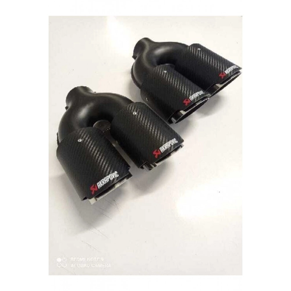 AKRAPOVİÇ 90MM KROM KARBON KAPLAMALI SAĞ-SOL SET (2 ADET) EGZOZ UCU