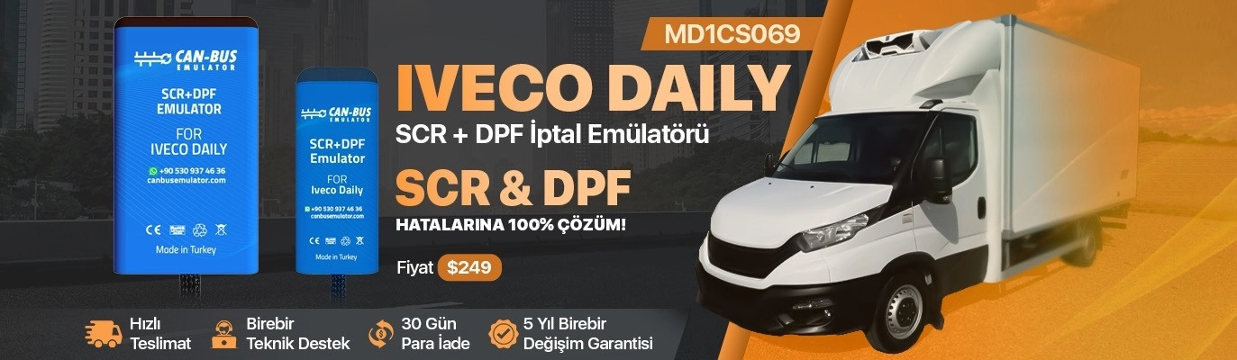 İVECO DAİLY EURO-6 DİZEL PARTİKÜL FİLTRE VE ADBLUE SİSTEMİ İPTAL EMÜLATÖRÜ